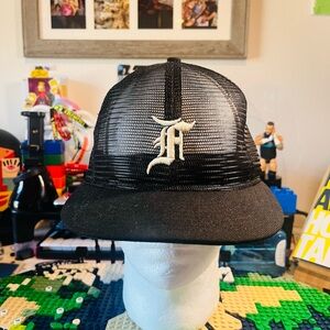 Fear of God x New Era 59Fifty Fitted Black Baseball Hat 7-3/8 Mesh Essentials